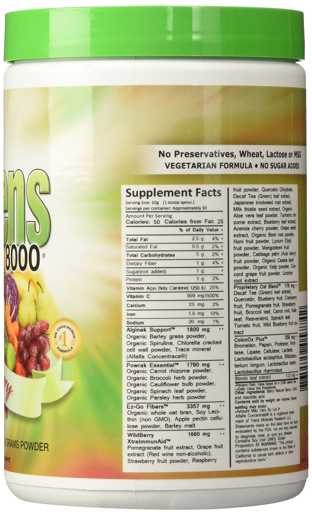 Greens World Delicious Greens 8000 Berry - 10.6 oz