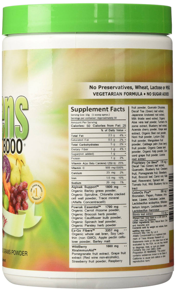 Greens World Delicious Greens 8000 Berry - 10.6 oz
