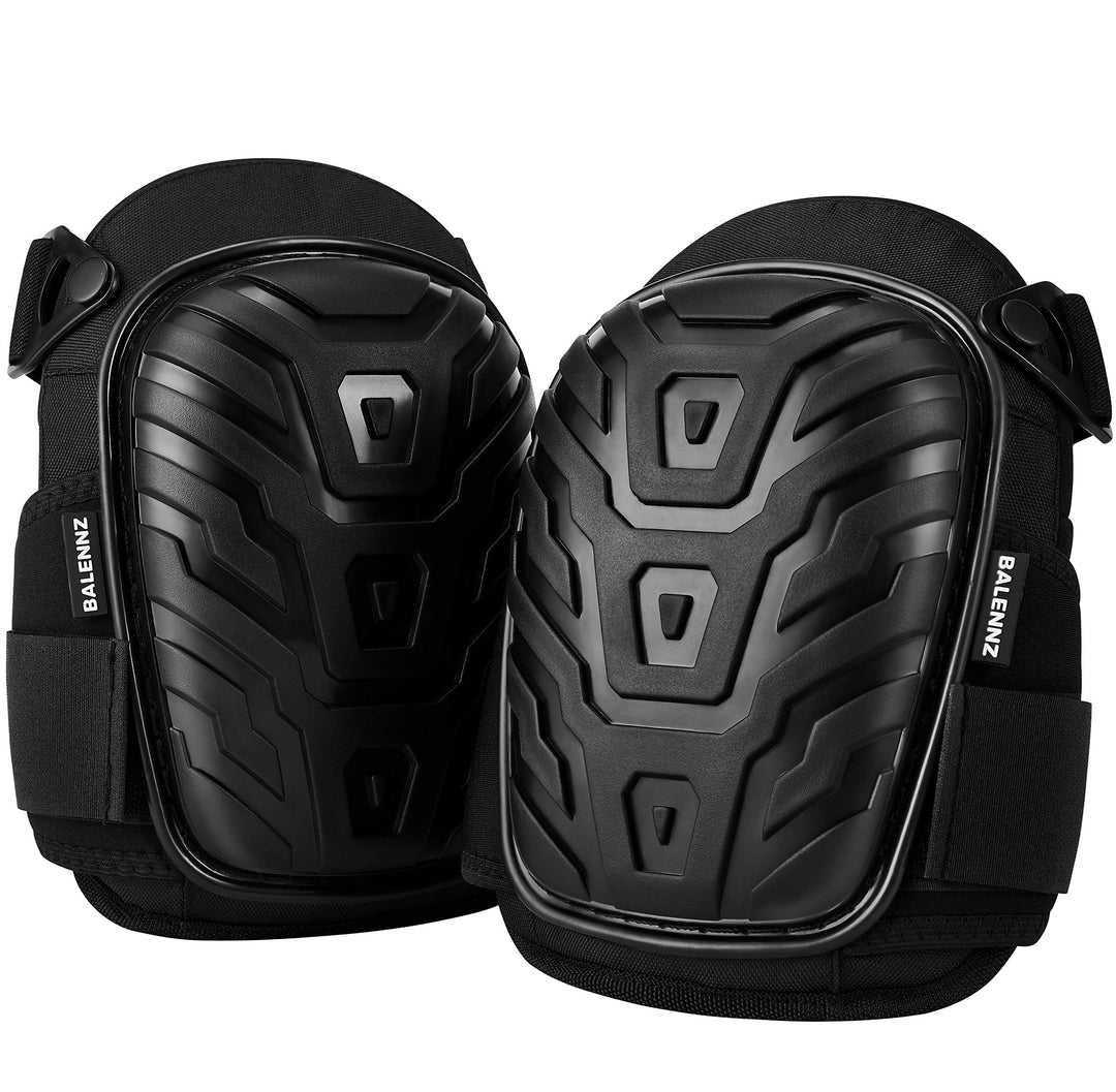 Professional Knee Pads for Work - Heavy Duty Foam Padding Gel Construction Knee Pads with Strong Double Straps – Comfortable Knee Protection for Indoor and Outdoor Use (Knee High)