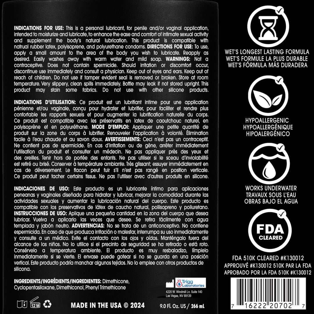 Platinum Premium Silicone Lubricant 8.9 Ounce