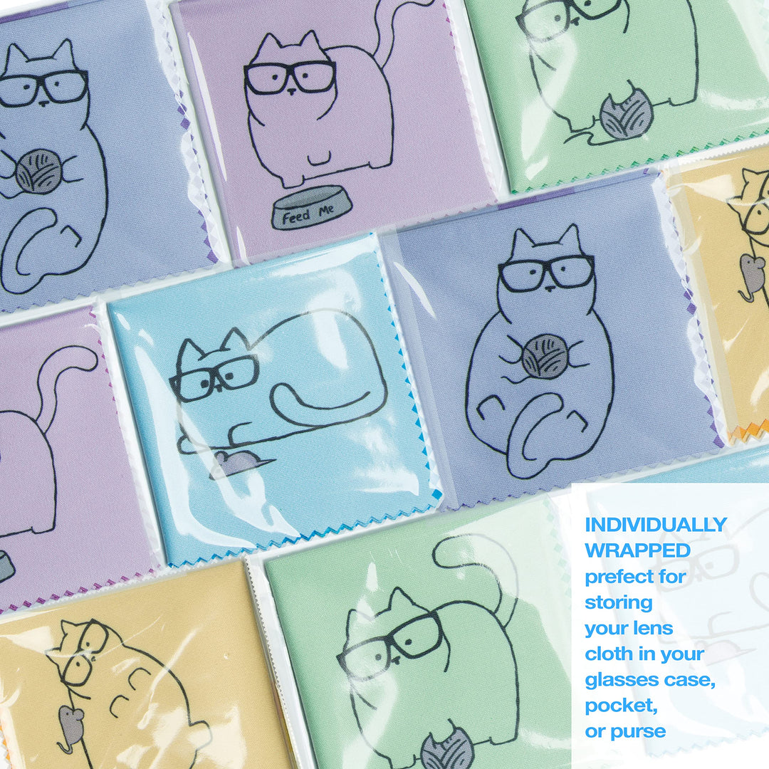 10 Pack Designer Microfiber Cleaning Cloth Cute Multico