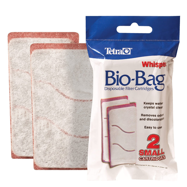 Whisper Bio-Bag Disposable Filter Cartridges, For aquariums, 2-Count