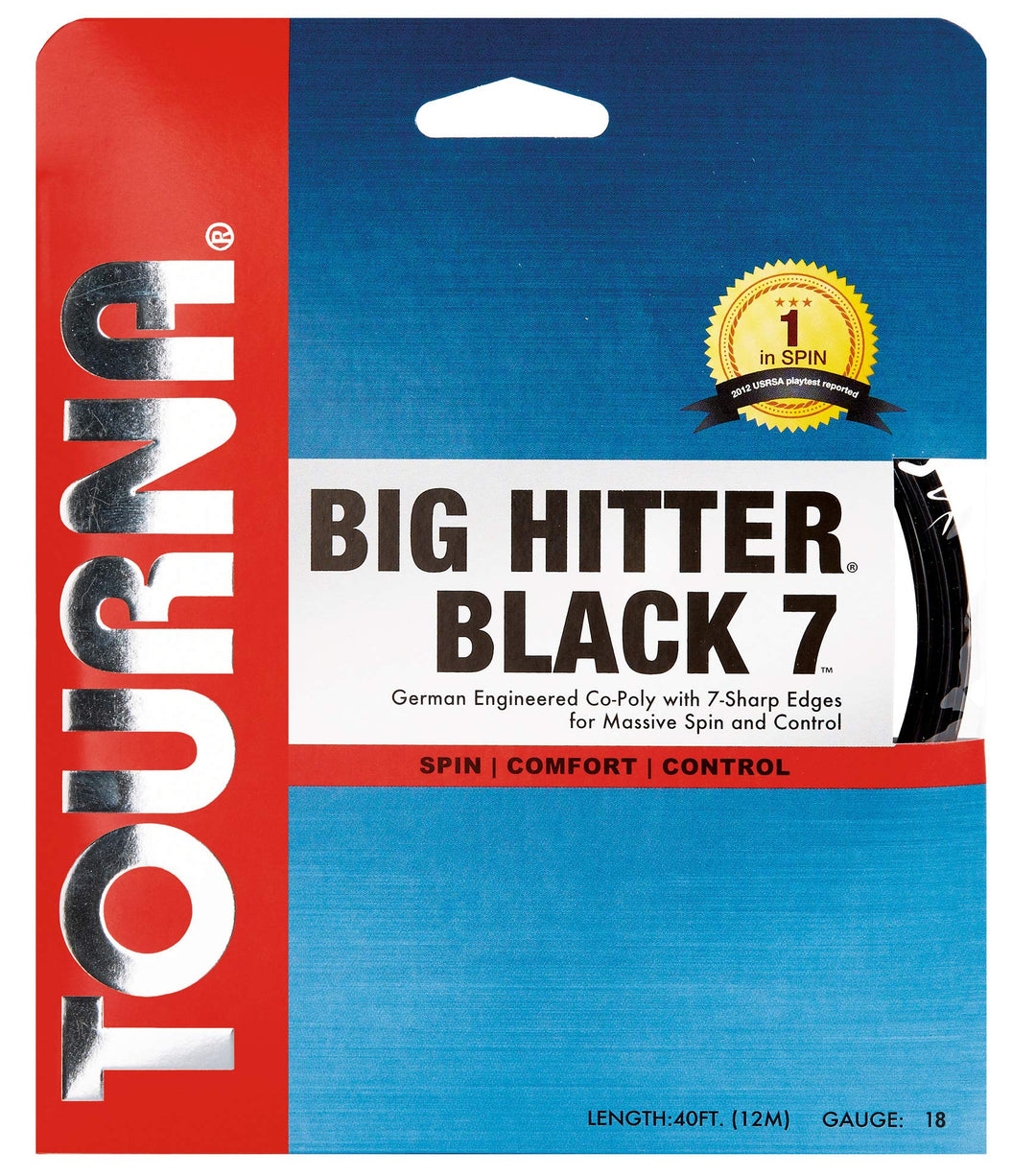 unisex adult 18g set Tennis String, Black, US