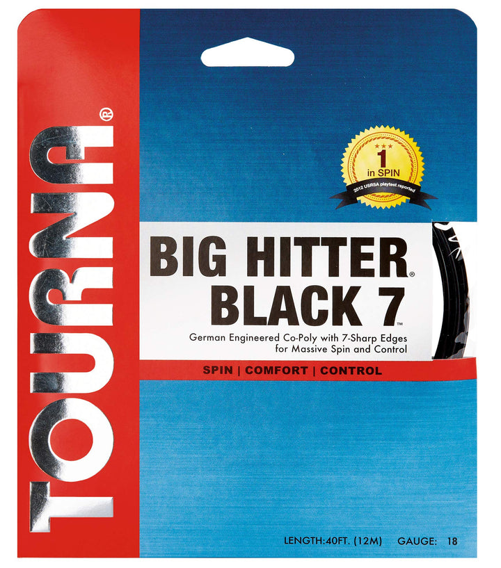 unisex adult 18g set Tennis String, Black, US