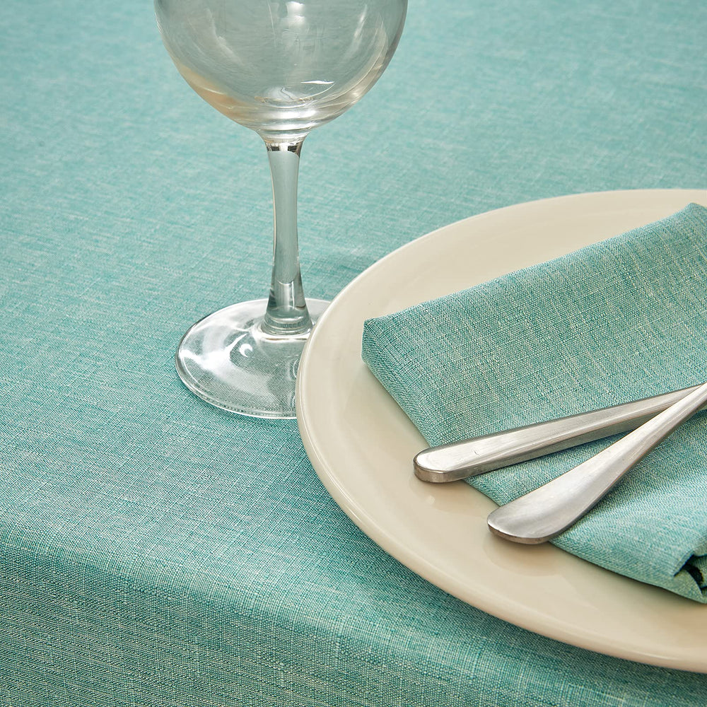 Mebakuk Rectangle Table Cloth Linen Farmhouse Tableclot