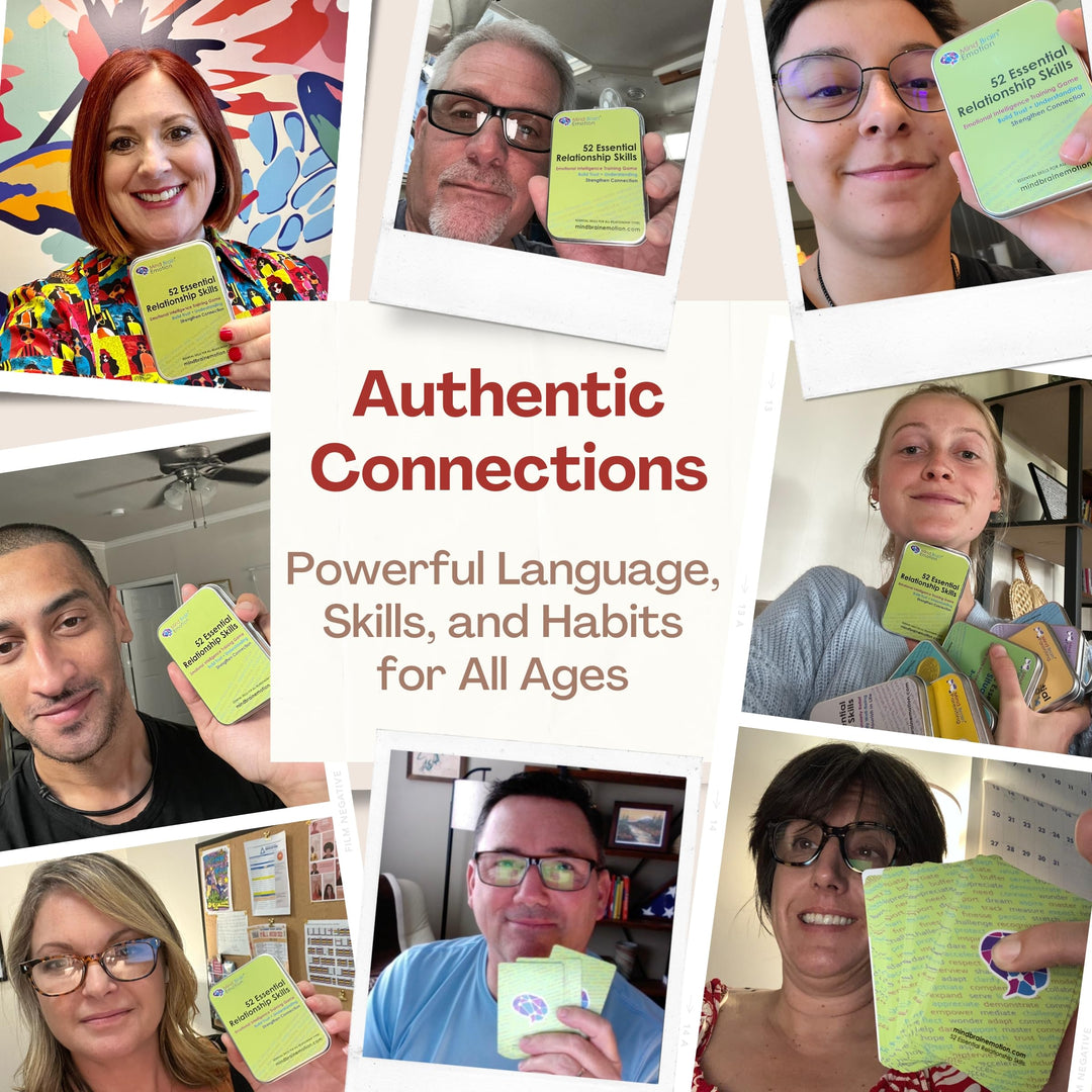 52 Essential Emotional Intelligence Training - Relationship Skills Card Game for Empathy, Trust Building Activities, Conversation Starters, Team Icebreaker Tools - by Harvard Researcher