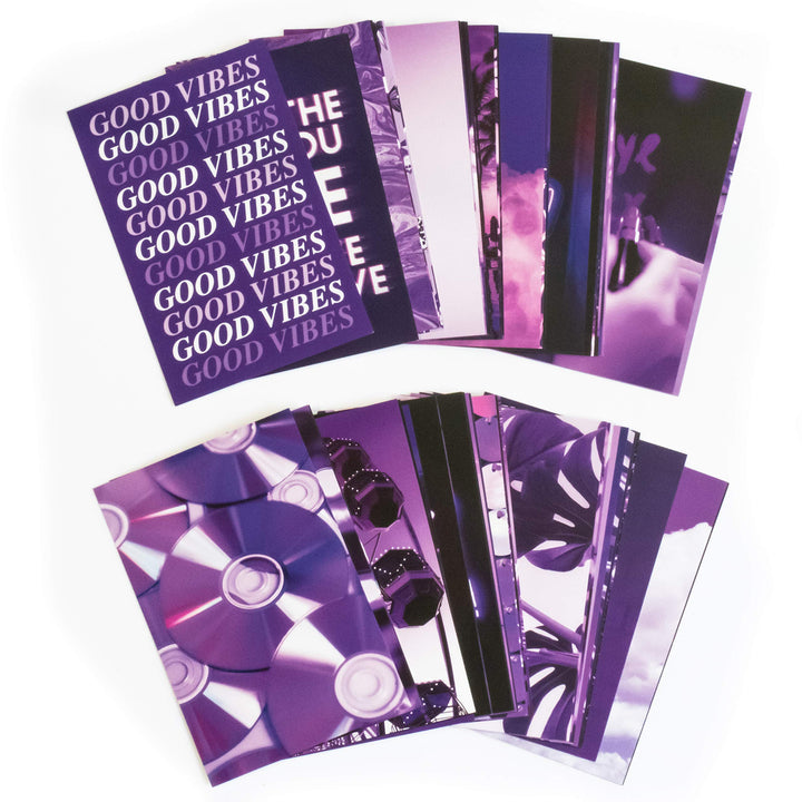 Purple Wall Collage Kit Aesthetic Pictures, 50 Set 4x6 Butterflies, Purple Black Aesthetic Pictures for Wall Decor, Posters for Room Aesthetic, Girls Room Decor, Cute Wall Decor for Teens