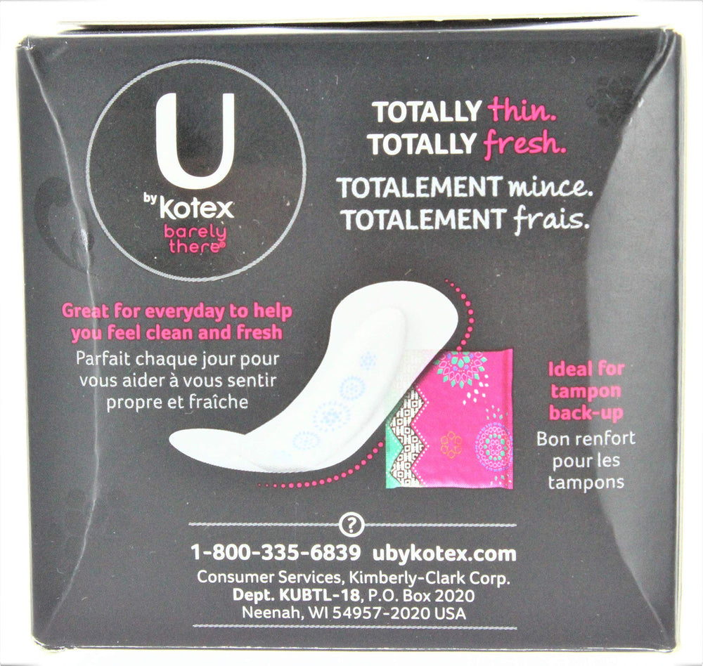 Kotex U Barely There Liners Thin 18 ct. (PACK OF 2) (2)