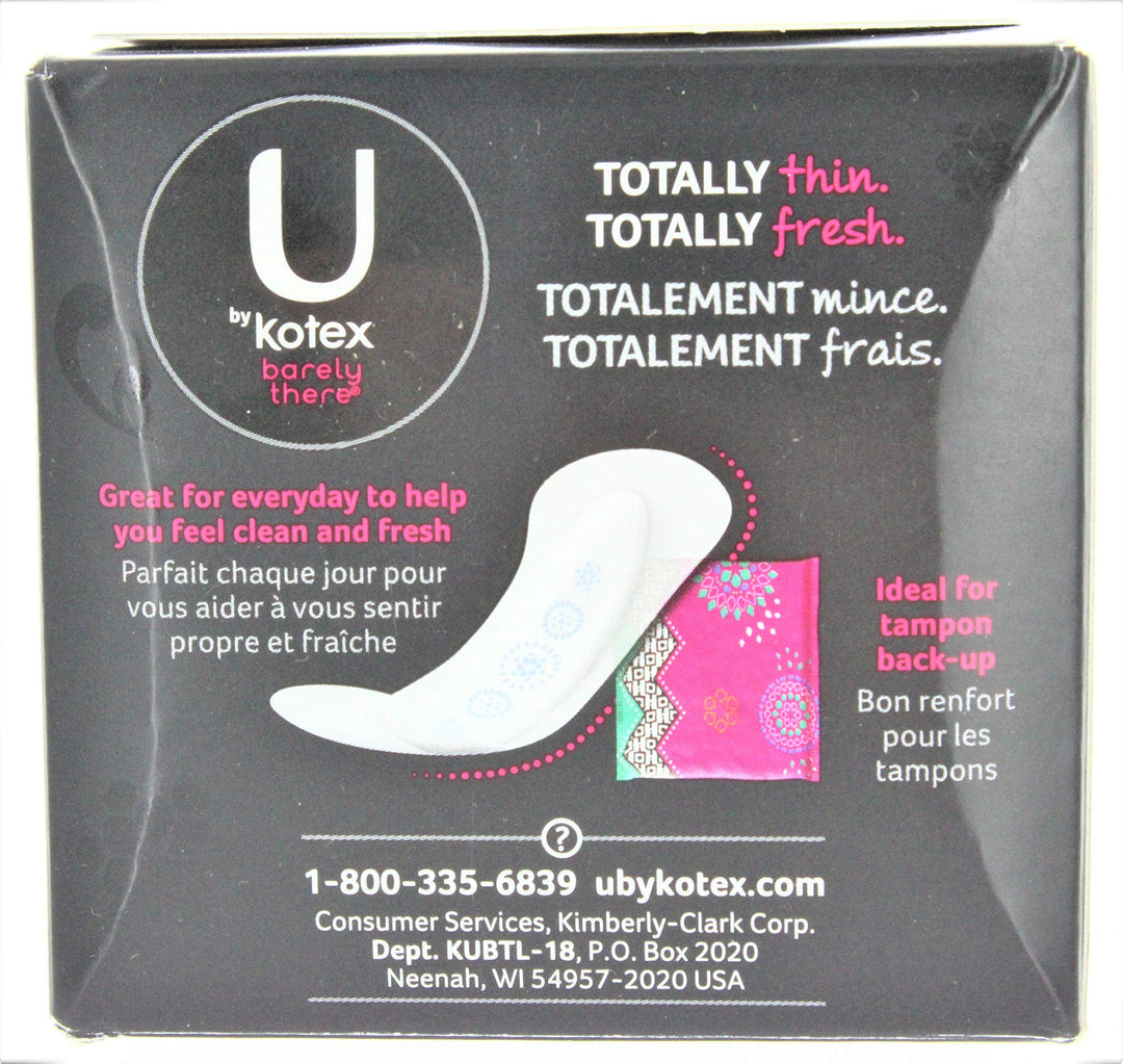 Kotex U Barely There Liners Thin 18 ct. (PACK OF 2) (2)