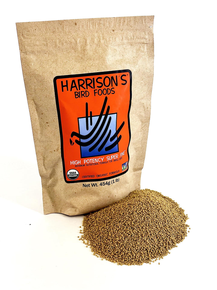 Harrison&#39;s Bird Foods Bird Food High Potency Superfine Certified Organic Non-GMO Bird Food