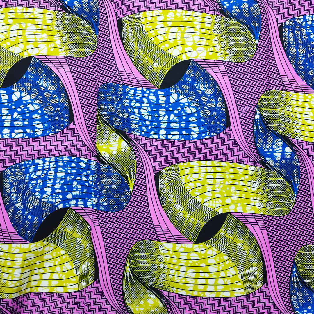 African Fabrics Cloth Ethnic Ankara Wax Print 6 Yards for Party Dresses and DIY Upholstery Fabrics (YLTP012)