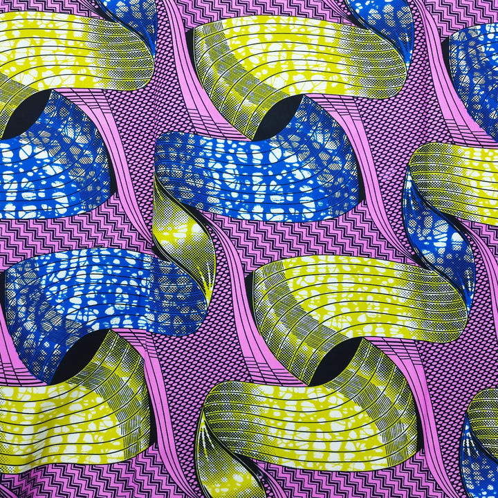 African Fabrics Cloth Ethnic Ankara Wax Print 6 Yards for Party Dresses and DIY Upholstery Fabrics (YLTP012)