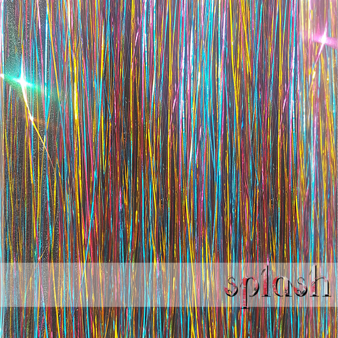 40 Hair Tinsel 100 Strands Rainbow