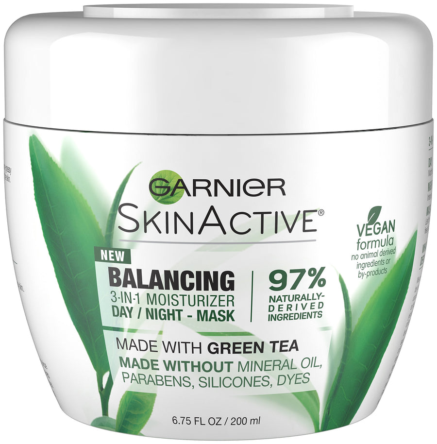 SkinActive 3-in-1 Face Moisturizer with Green Tea, Oily Skin, 6.75 fl. oz.