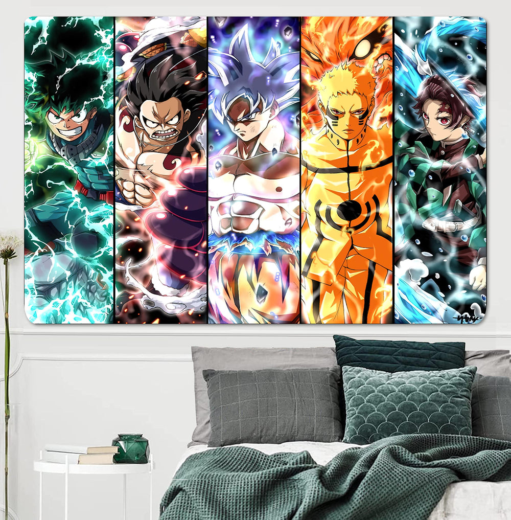 Anime Tapestry For Room Aesthetic Anime Wall Art Naruto Tapestry Demon Slayer Tapestry Wall Hanging Decor Boys Room Decor For Bedroom Living Room 60x40 Inches