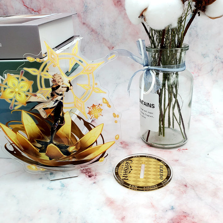 Genshin Impact Stand Figure,Game Acrylic Ornaments Stand Model Collections Peripheral,Table Decoration (Yae Miko B)