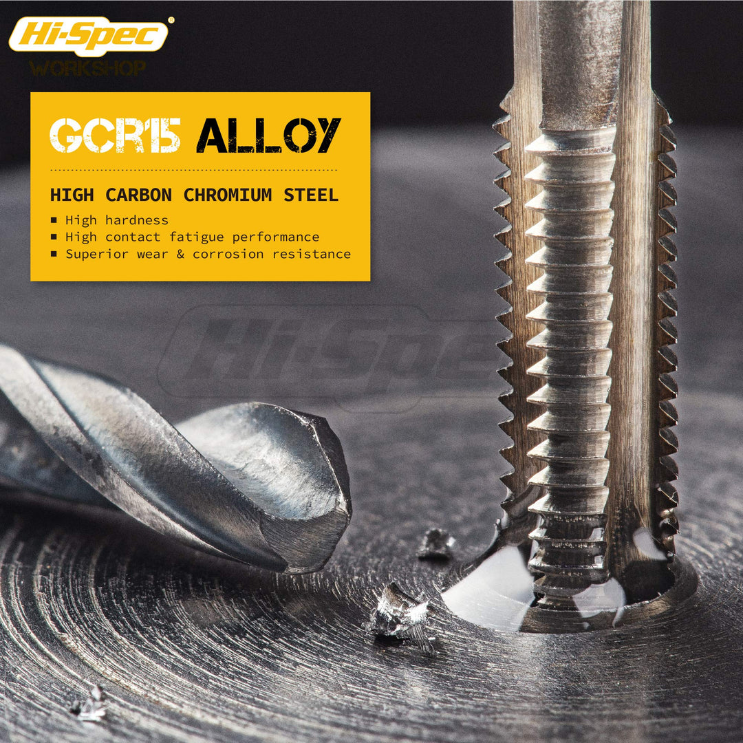 20 Piece Metric Tap &amp; Die Set - Complete M3 to M12 Fine &amp; Coarse Tools to Cut, Chase and Thread with Wrench Accessories in a Tray Case