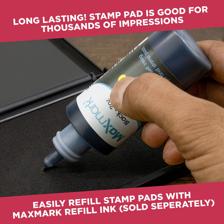 Extra Large Premium Dry (No Ink) Stamp Pad - 5 by 7 - Quality Felt Pad
