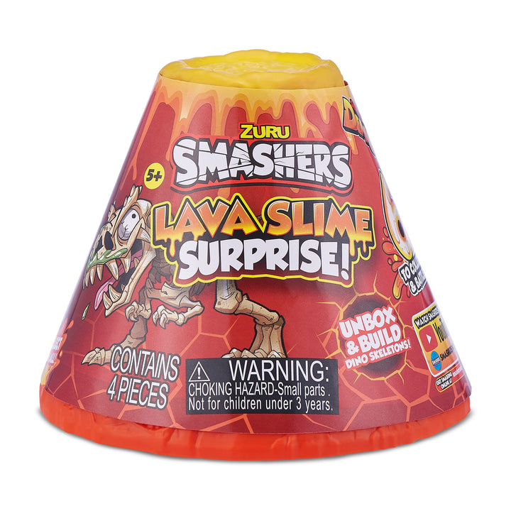 Smashers Combo Pack Mini Light-Up Dino T-Rex by ZURU with Lava Slime Surprise Series 4 - Amazon Exclusive Dinosaur Toy Tyrannosaurus for Boys and Kids