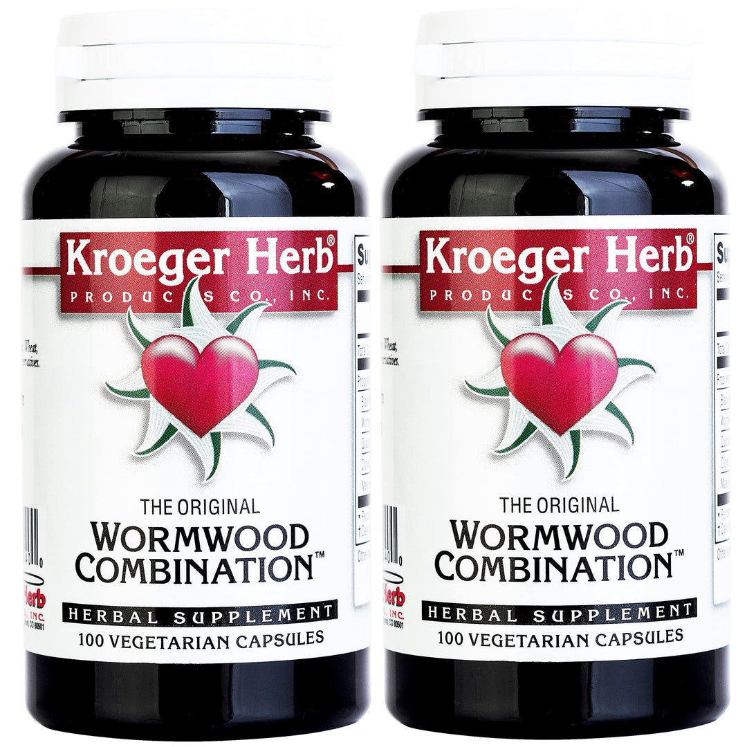 2 Pack -Kroeger Wormwood Combination, 100 V-Cap