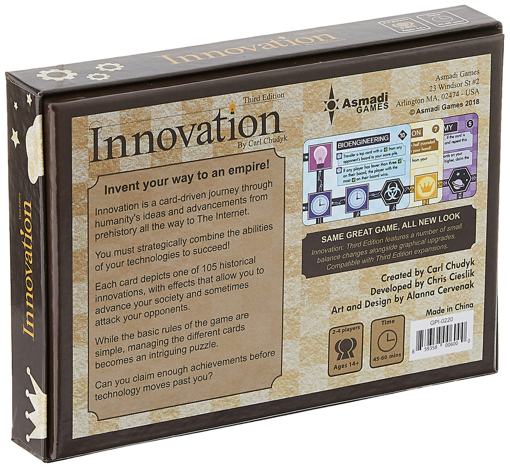 Innovation: Third Edition Card Game (4 Player) for 144 months to 9600 months