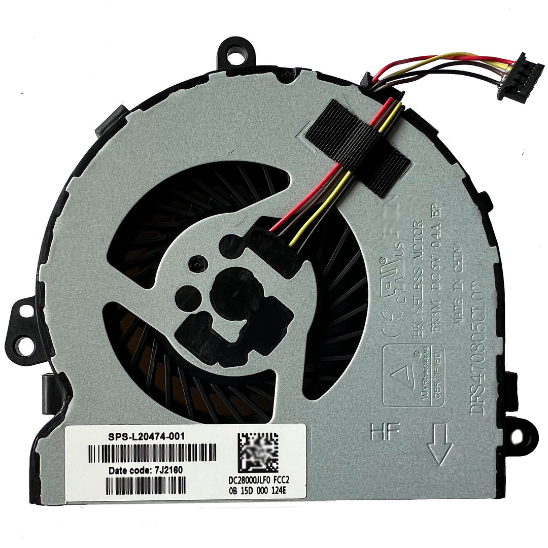 hk-Part Fan Replacement for HP 250 G7 255 G7 256 G7 CPU Cooling Fan SPS L20474-001 UMA