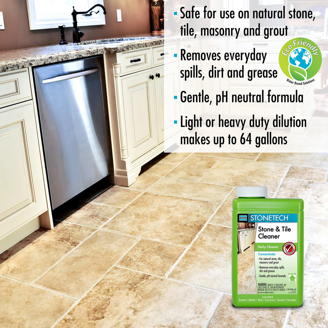 STONETECH Stone &amp; Tile Cleaner, 1 Quart/32OZ (946ML) Bottle