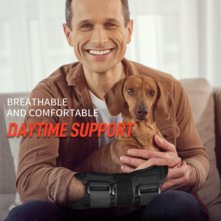 FEATOL Wrist Brace for Carpal Tunnel, Adjustable Night 
