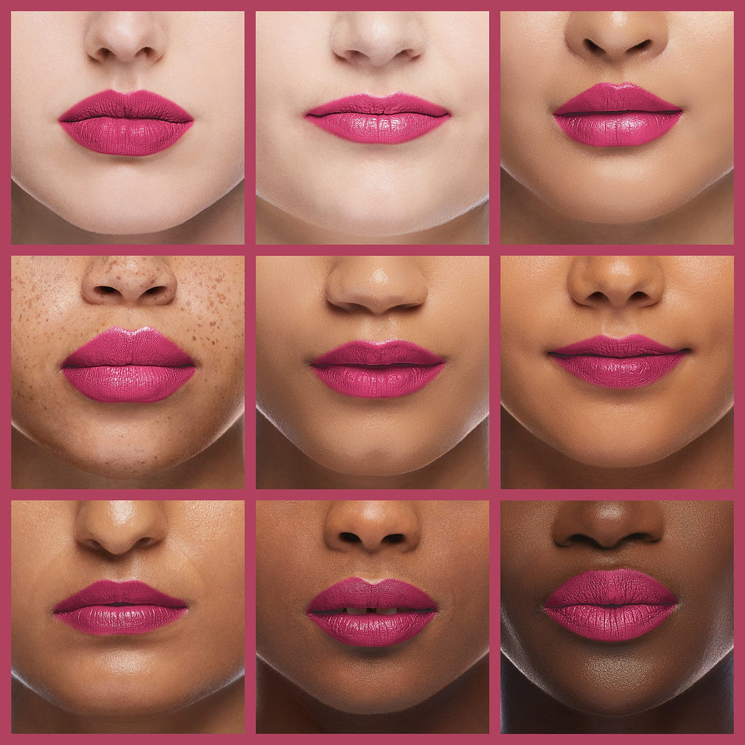 Silk Finish Lipstick, Hydrating Rich Buildable Lip Color, Formulated with Vitamins A,E, &amp; Macadamia for Ultimate Hydration, Cruelty-Free &amp; Vegan - Retro Pink