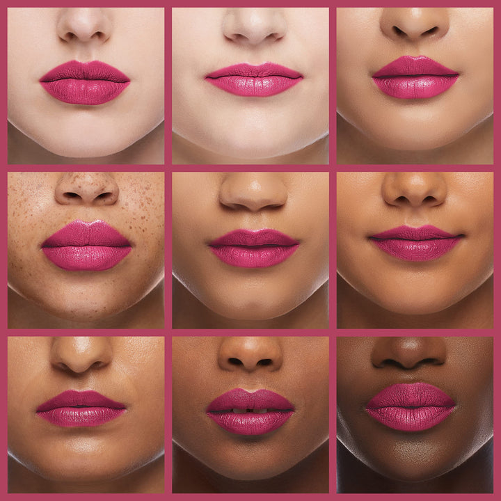 Silk Finish Lipstick, Hydrating Rich Buildable Lip Color, Formulated with Vitamins A,E, &amp; Macadamia for Ultimate Hydration, Cruelty-Free &amp; Vegan - Retro Pink