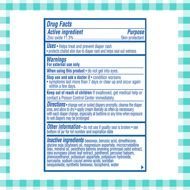 Balmex Zinc Oxide Diaper Rash Cream - 2 Ounces