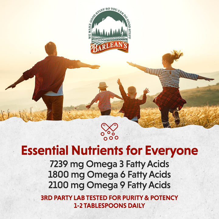 Barlean&#39;s Organic Lignan Flaxseed Oil Liquid Su
