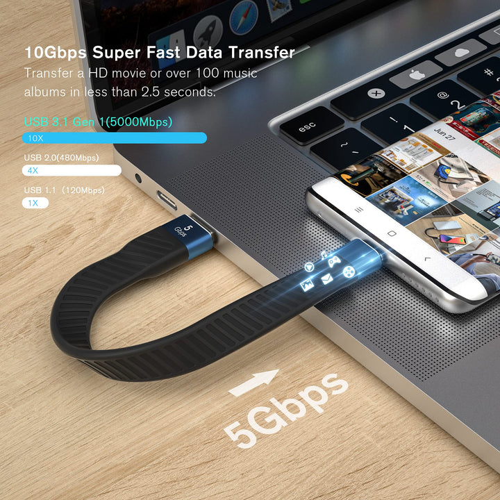 Short USB Cable,Tayase USB A to USB C Cable,USB A to US