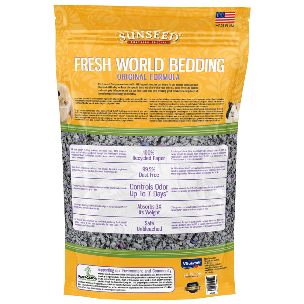 18220 Fresh World Bedding for Small Animals, Original Gray - 450 Cubic Inch