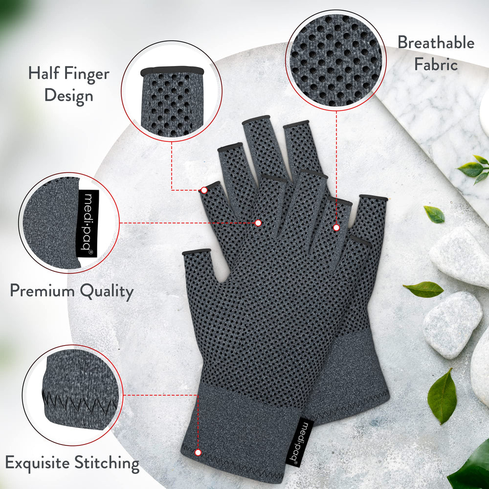 Medipaq Arthritis Gloves (Medium) - Compression Gloves 