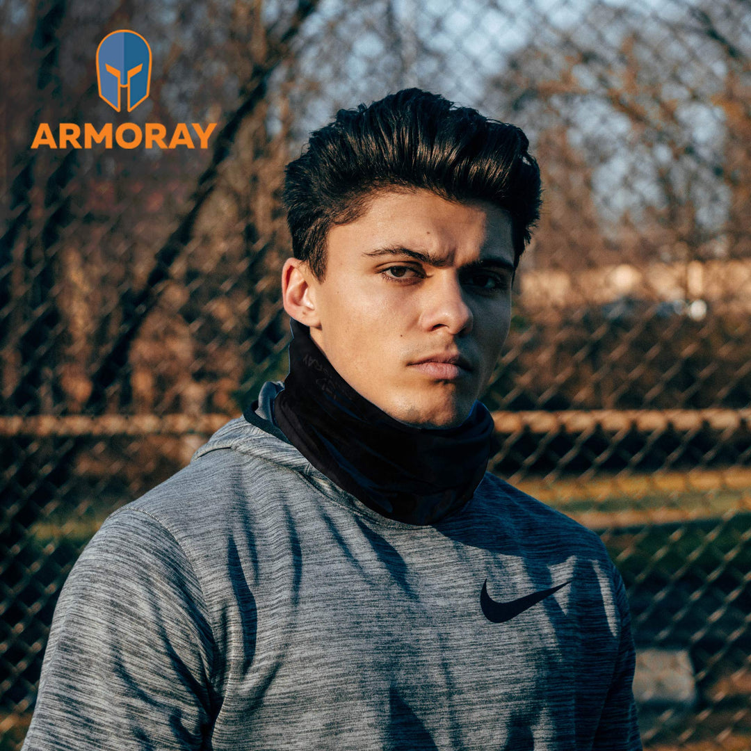 ARMORAY Neck Gaiter Face Mask - 4 Pack Reusable &am