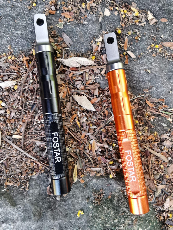 2PCS Upgrade Ferro Rod Fire Starterï¼Å’Replaceable Flint Fire Steel Rod, Great for Emergency Survival, Camping, Hiking, Bush-Craft, Hunting, Fishing, EDC, BBQ (Orange and Black)