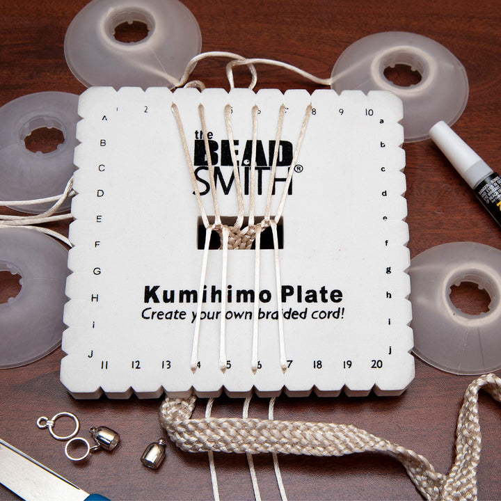 The Beadsmith Square Kumihimo Disk, 6 inch Diameter, 3/