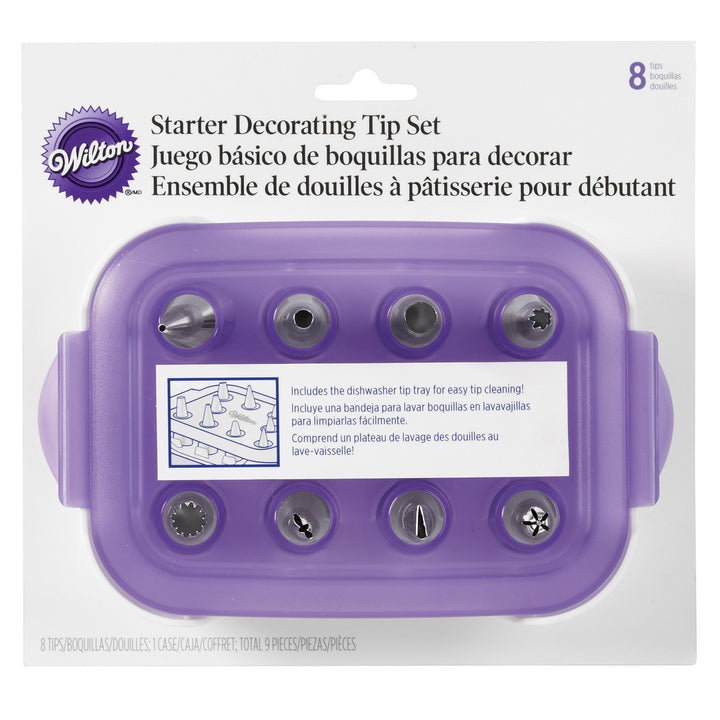 Piping Tip Set for Cake &amp; Cupcake Decorating, 9-Piece with Carrying Case