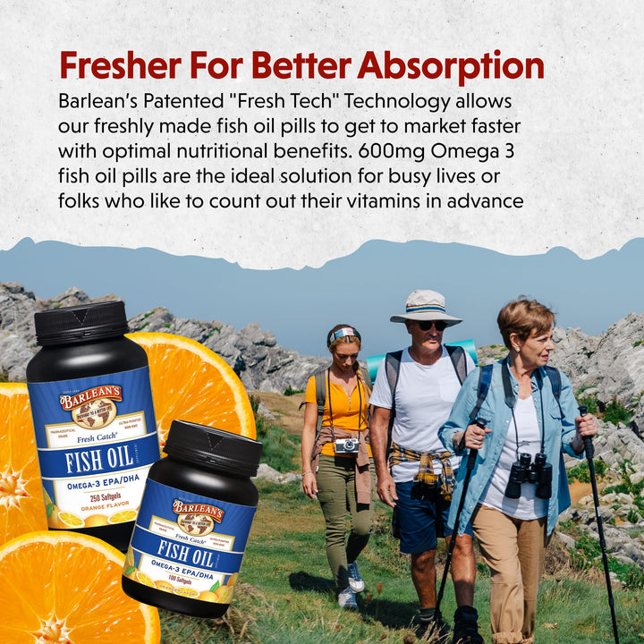 Barlean&#39;s Fish Oil Omega 3 Supplement, EPA and 