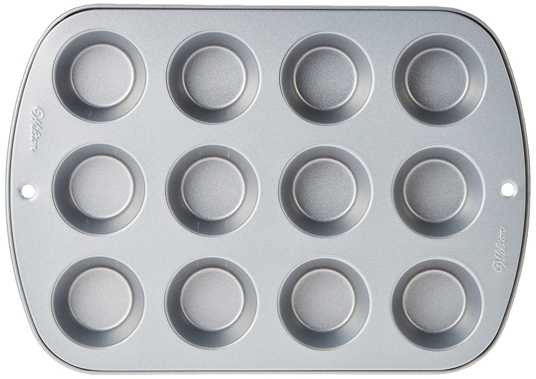 Recipe Right Muffin Pan, Mini 12 Cup, Gray