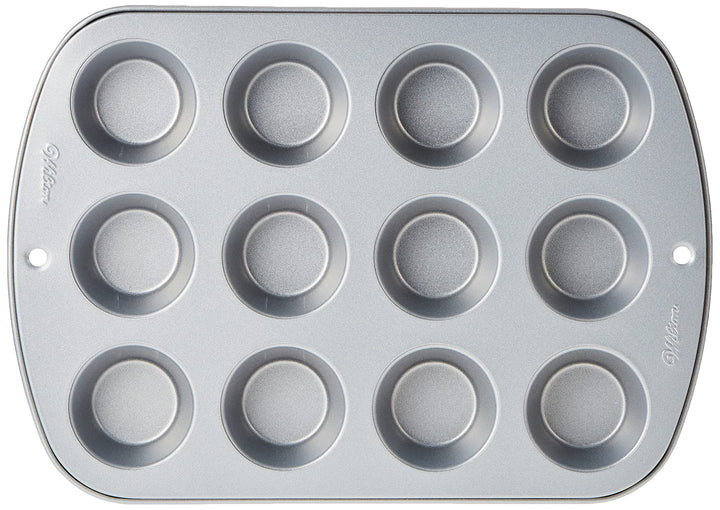 Recipe Right Muffin Pan, Mini 12 Cup, Gray