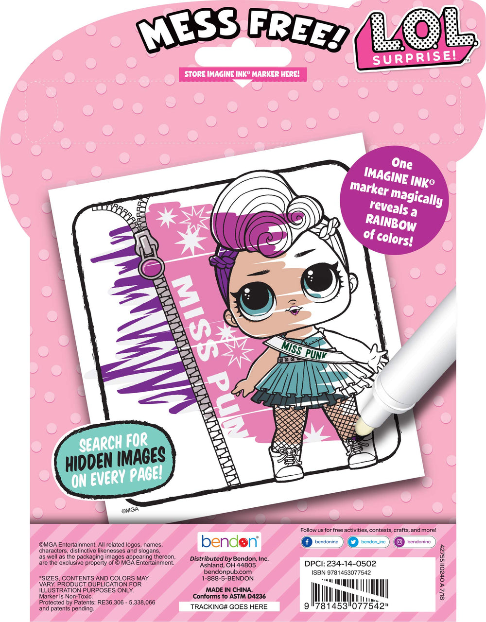 LOL Surprise 24-Page Imagine Ink Magic Pictures Activity Book