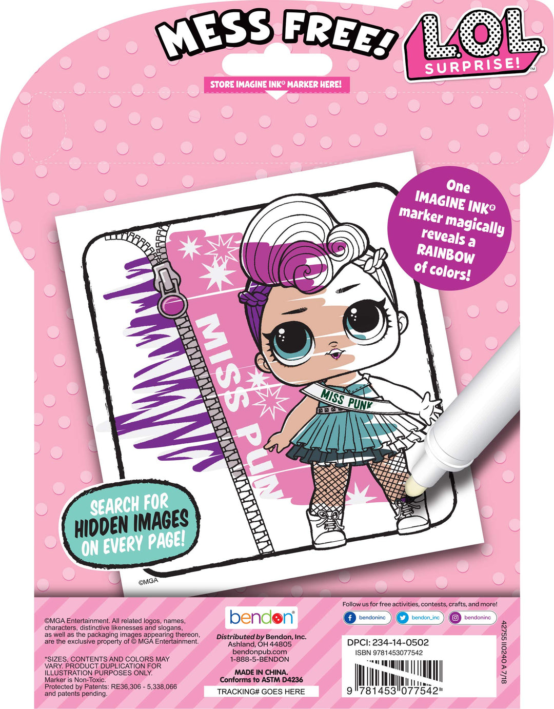 LOL Surprise 24-Page Imagine Ink Magic Pictures Activity Book