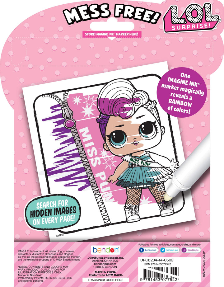 LOL Surprise 24-Page Imagine Ink Magic Pictures Activity Book