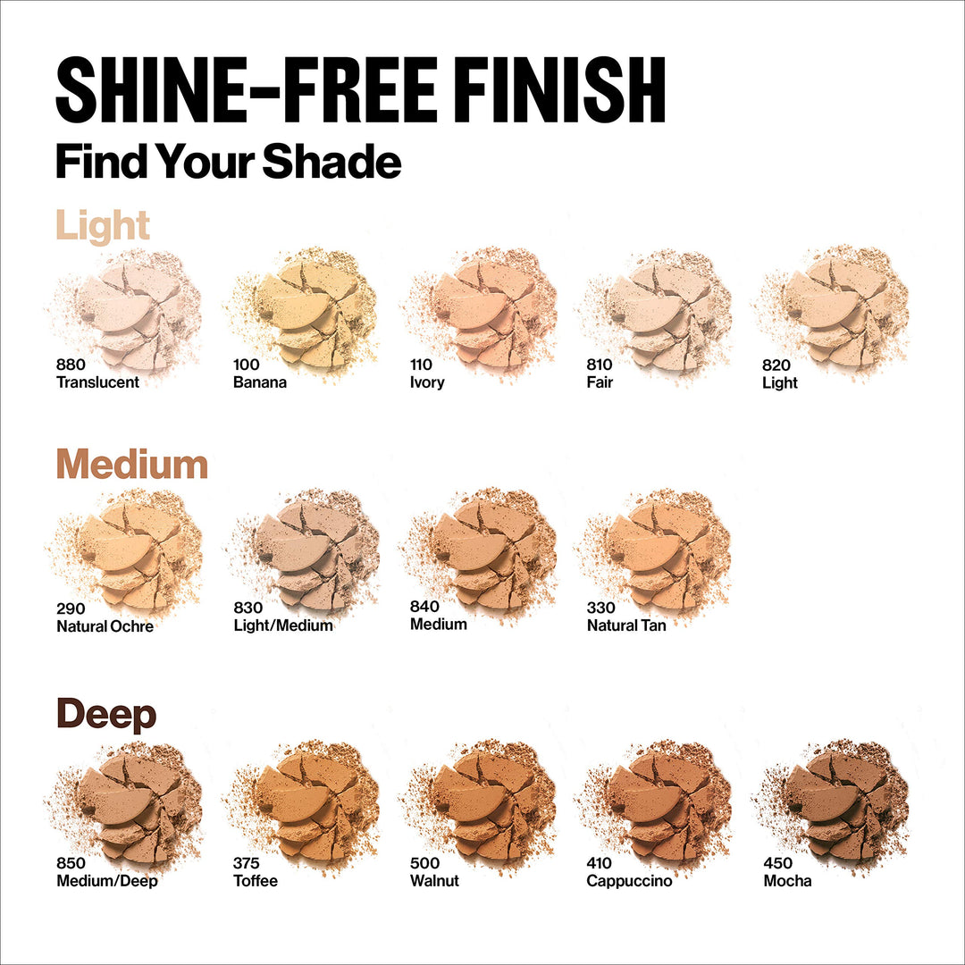 Revlon ColorStay Pressed Powder, Longwearing Oil Free, -Fragrance Free, Noncomedogenic Face Makeup, Natural Tan (330)