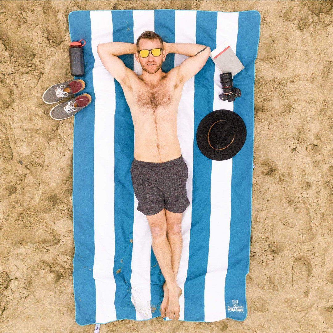 Beach Towel and Yoga Towel - Quick Dry Microfiber Travel Towel for Beach, Pool, Yoga, Swim, Hand, Face, and Body