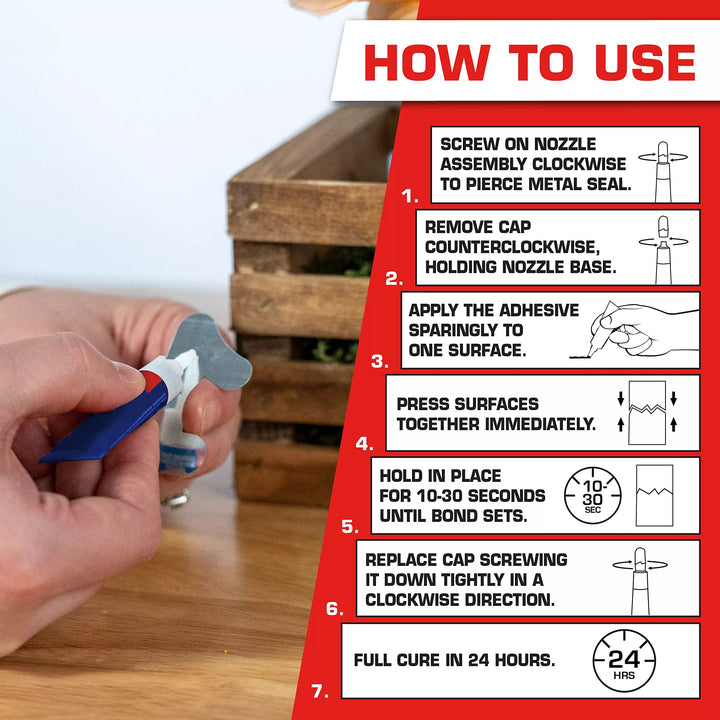1734231-6 Liquid to Go Super Glue, 6-Pack of Squeeze Tubes, Clear
