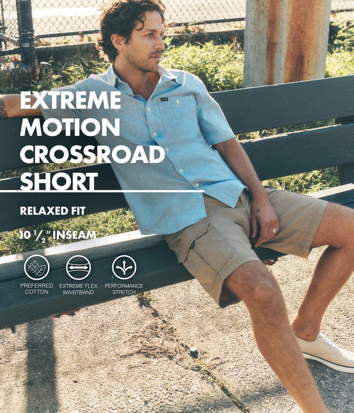 Men&#39;s Extreme Motion Crossroad Cargo Short, Black, 36