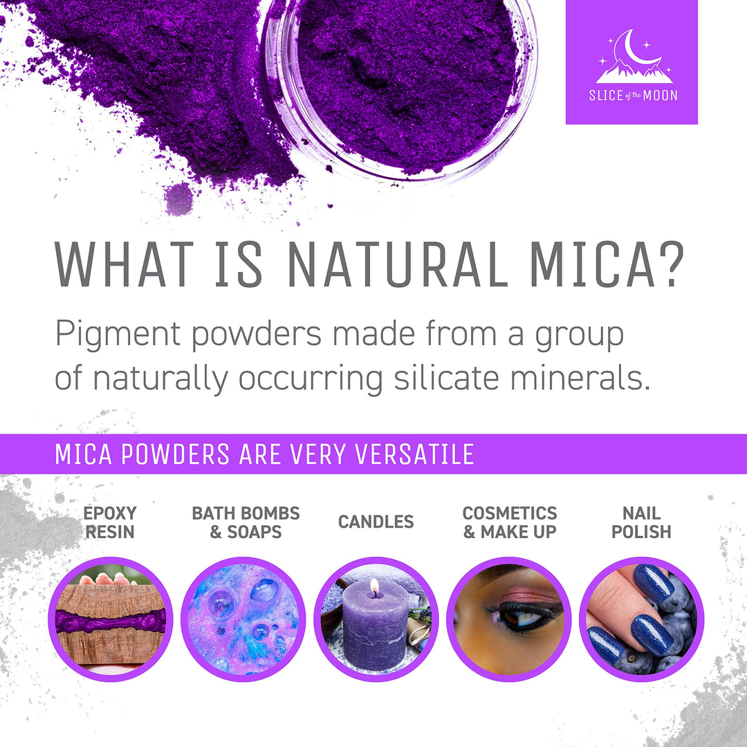 | Flashing Gold Natural Mineral Mica Powder, 0.42oz (12g) | for Personal or Professional Use - Cosmetics, Epoxy Resin Projects, Nail Polish, Soaps, Bath Bombs, and Art Projects
